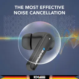blaupunkt BTW300 Moksha Maxbuds True ANC, 700mAh Battery, Quad AI Mics, Dual Pairing Bluetooth Headset image 3
