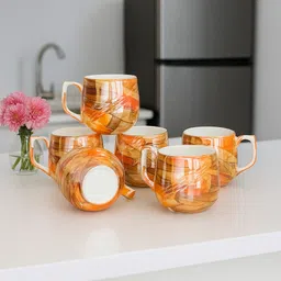 Pack of 6 Bone China Tea Cups Set of 6 | Coffee Mugs for Home Office, perfect for gifting-image-52