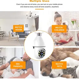 Cxoen 1080p Light Bulb CCTV Camera with 360° Mobile Monitoring Security Camera image 2