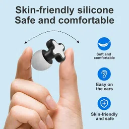 augen Ear Plugs for Sleeping, Noise Canceling, Reusable Silicone (Red, M5) Ear Plug image 3
