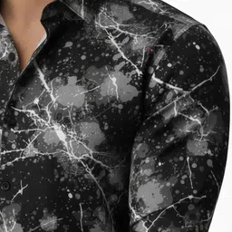 divybhav Men Regular Fit Printed Slim Collar Casual Shirt image 4