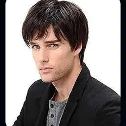 hamsri Mens Full Head Short Wig For Men (Brown)-N Hair Extension-picture-24