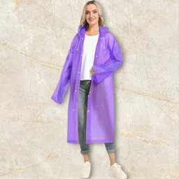 fashionon Solid Women Raincoat-picture-30