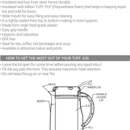 milton 0.5 L PTFE (Non-stick) Water Jug image 5