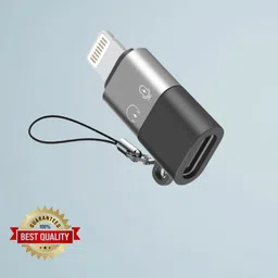 UBRONIK Grey Advanced Lightning to USB-C Female Converter | Fast Charging Support Phone Converter-picture-27