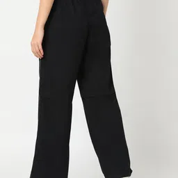 globus Women Solid Black Track Pants image 2