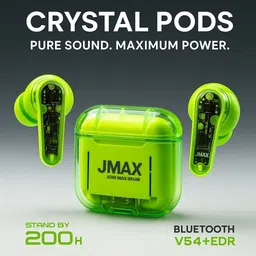 jmax JM-TW-13 | 35H Non-Stop Music | Crystal Clear Sound| 300mAh Case | 5H Talk Time Bluetooth Headset image 3