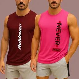 Pack of 2 Adixus Combo Set of 02 Polyester Sando For Men Men Vest-picture-12