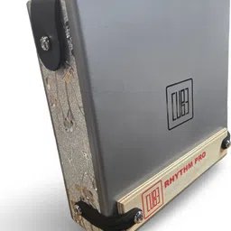 rhythm pro Cajon Cube Pro Traveller Cajon (MATT SILVER) With External Snare Tap & Strap Cajons image 5