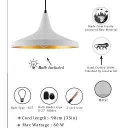 homesake Antz White Metal Hanging Light image 5