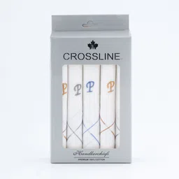 CROSSLINE 100% COMBED COTTON EMBROIDERED HANDKERCHIEF ["White"] Handkerchief-picture-28