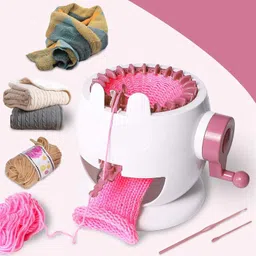 gemsy Knitting machine | Crochet Making Machine for Beginner Knitting Pin image 4