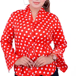 stylo queen Women Regular Fit Printed Spread Collar Casual Shirt-picture-16