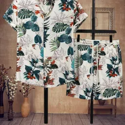 glori star Men Night Suit Set Multicolor Printed image 1