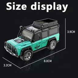 navrangifashion Remote Control Racing Truck, Blue Metallic, Die-Cast Alloy Model Car 6-Wheel image 2