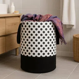 thetrendytailor 40 L Black, White Laundry Basket-picture-27