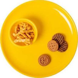 kanha Pack of 12 Plastic Long Lasting BPA Free Microwave Safe Dinner Plates and Bowl Set (Pack of 4 Dinner Plates {11 inch} +8 Bowls Dinner Set-picture-11