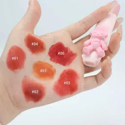 hsq Teddy Bear Lip Gloss with Long-Lasting Moisturizing Shine Non-Sticky Glossy image 5