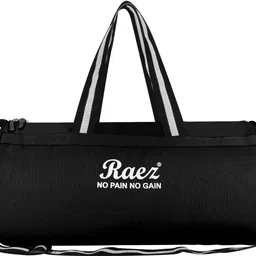 5 L Gym Duffel Bag - Stylish Gym (Duffle Bag) For Boys Black - Black-image-3