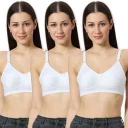 libertina Pack of 3 Women Everyday Non Padded Bra-picture-22