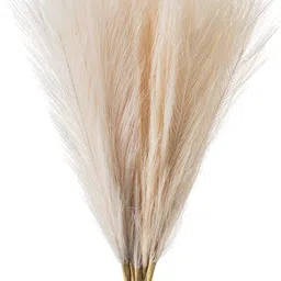 well art gallery Pampas Grass 17in Smal Fluffy Faux Dried Artificial Pampas 1ps Branch Decoration Beige Poppy Artificial Flower image 4