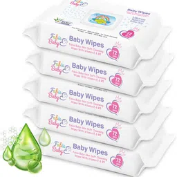 fabie baby SkinSoft Baby Wipes 360 Wipes (Pack of 5) image 1