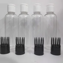 vedini Hair Root Applicator Bottle with Comb Cap for Applying Hair Oil, Shampoo and MedicinesVedini Hair Root Applicator Bottle with Comb Cap for Applying Hair Oil, Shampoo and Medicines (100ml, Pack of 4) image 2