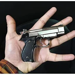 adorrobella GUN LIGHTER WITH RED FLAME myfirstdot Pocket Lighter image 4