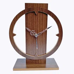 flipkart smartbuy Analog Brown Clock image 2