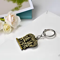 the men gift Aadhyathmik Kulasai Mutharamman with Gnana Moorthiswara Keychain Shivkey2025705 Key Chain image 5