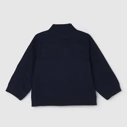 max Infant Boys Cotton Mock Collar Tailored Jacket image 5