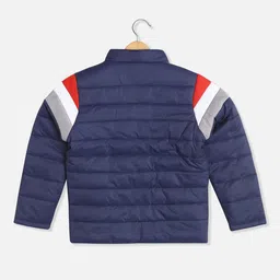 Allen Solly Junior Boys Colourblocked Padded Jacket with Patchwork image 3