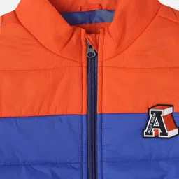Allen Solly Junior Boys Colourblocked Padded Jacket with Patchwork image 2