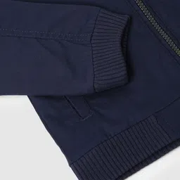 max Infant Boys Cotton Mock Collar Tailored Jacket image 4