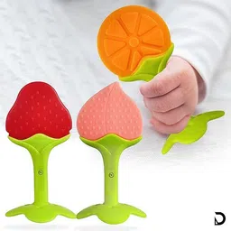 vadhavan Fruits Shaped Teether Soother for New Born Baby 01 Teether image 4
