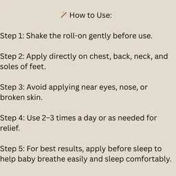 nilavya Baby Cold Relief Roll-On – cold, cough, nasal and chest congestion. Soother image 5