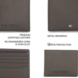 tommy hilfiger Men Casual Brown Genuine Leather Wallet image 4