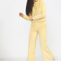 tokyo talkies Women Solid Yellow Track Pants image 5