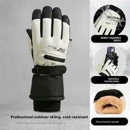 highever Solid Winter Men Gloves image 3