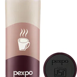 pexpo Vacuum Insulated UV Printed Water Bottle, Stainless Steel Hot & Cold, Crypto 430 ml Flask-picture-12