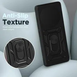 aibex Back Cover for Vivo T4 5G / IQOO Z10 5G|D10 Tough Armor|Sliding Camera Shield|Ring Holder|Kickstand image 2