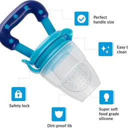 superdaze Baby Food and Fruit Feeder Pacifier, Baby Silicone Food & Juice Nibbler Teether and Feeder image 3