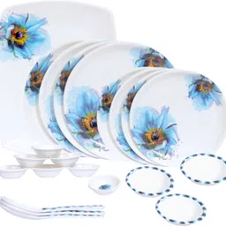 kaku Pack of 23 Melamin Ocean Mist | Premium Dining Set for Home, Kitchen, Parties & Everyday Use Dinner Set-picture-36