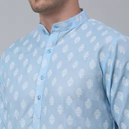 jompers Men Printed Pure Cotton Straight Kurta image 5