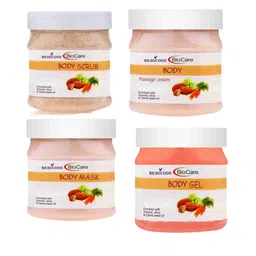 BEAUCODE BIOCARE Set Of 4 Body Facial Kit Cream-Mask-Gel-Scrub image 1