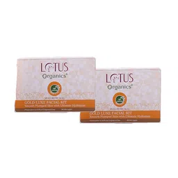 Lotus Organics+ Set Of 2 Gold Luxe Facial Kit - 54 g Each image 1