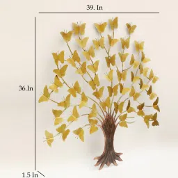 vedas Iron Anya Tree Gold Abstract Wall Art image 2