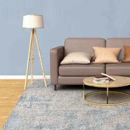 neu looms Blue Abstract Viscose 8 x 10 Feet Hand Woven Carpet image 1