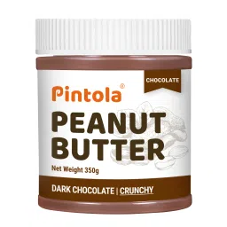Pintola Choco Spread Peanut Butter Made with premium quality peanuts & blended with rich dark chocolate | Non GMO, Naturally Gluten Free, Zero Cholesterol | Crunchy image 2