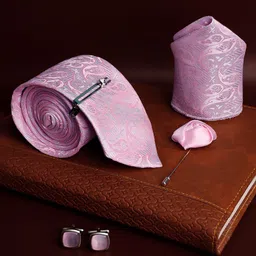 LOUIS STITCH Silk Cufflink & Tie Pin Set image 3